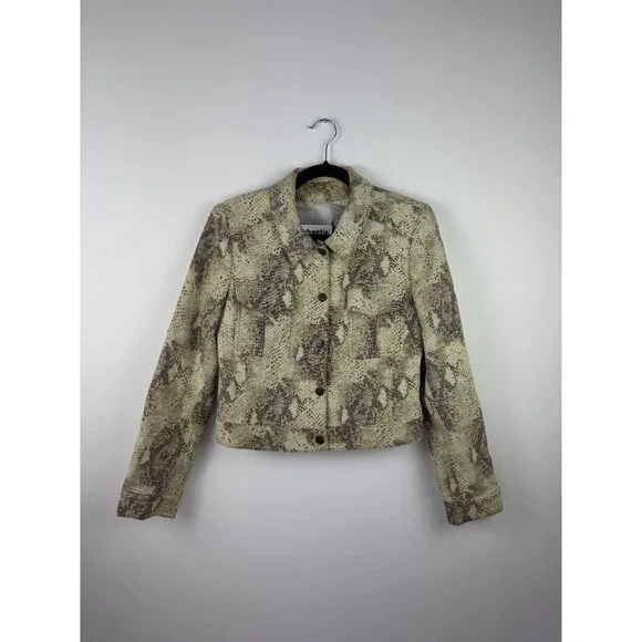 Y2K Snake Patterned Button Up Jacket - Picture 2 of 4